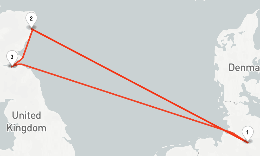 5 nights / 6 days, Hamburg Round trip