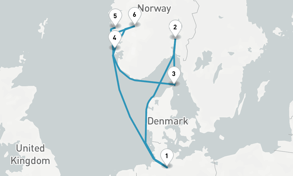 8 nights / 9 days, Hamburg Round trip