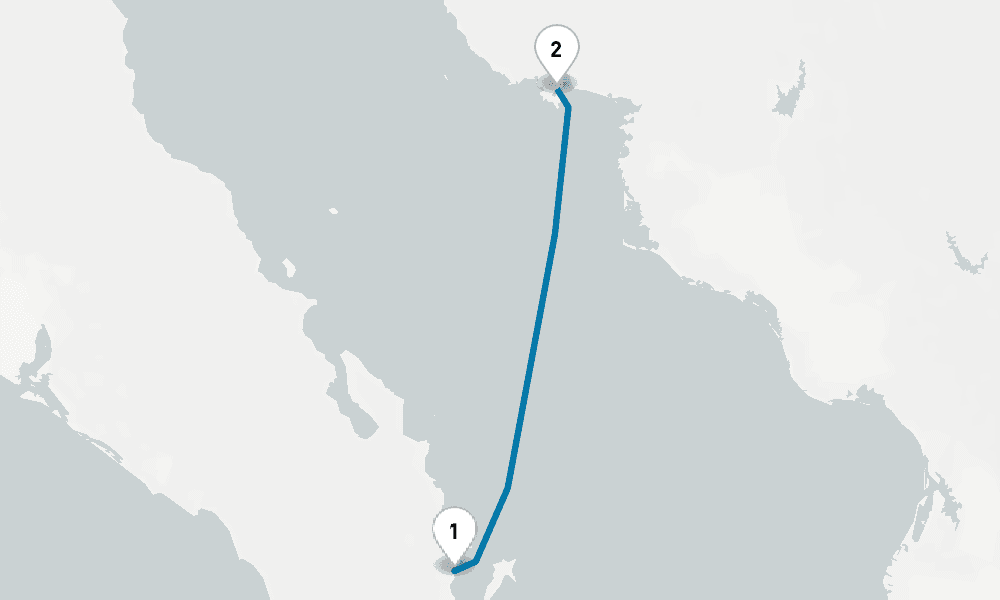 14 nights / 15 days, Loreto (Baja California Mexico) Round trip