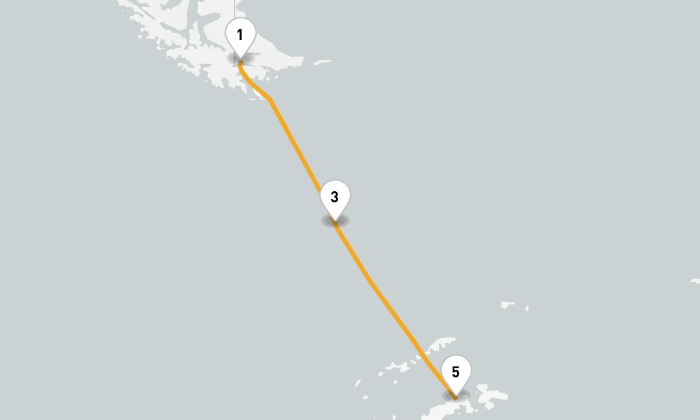 9 nights / 10 days, Ushuaia Round trip