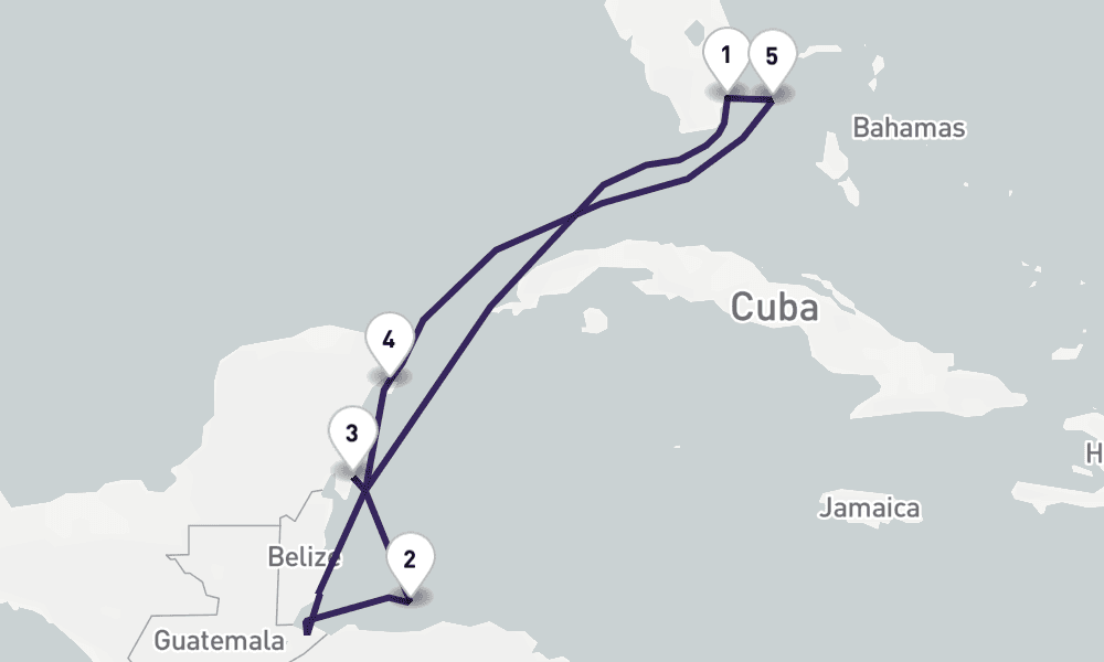 7 nights / 8 days, Miami (Florida) Round trip
