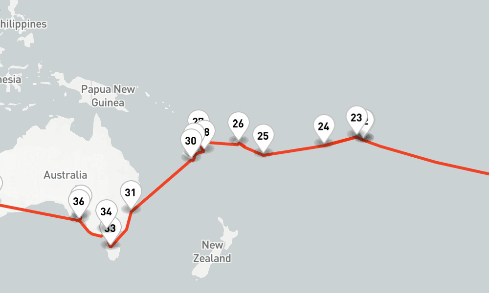 126 nights / 127 days, Hamburg Round trip