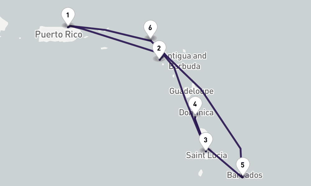 7 nights / 8 days, San Juan (Puerto Rico) Round trip