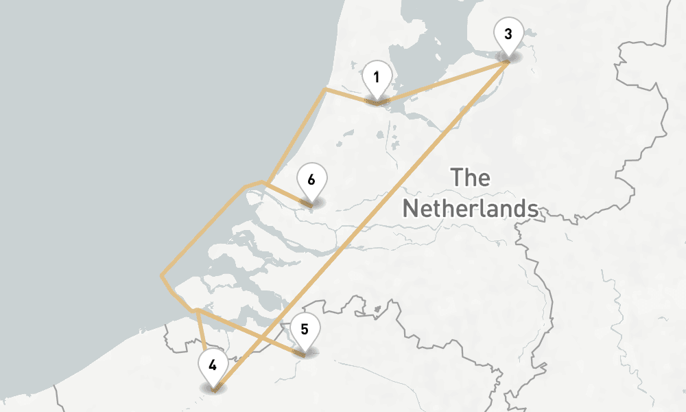 6 nights / 7 days, Amsterdam (Holland) Round trip