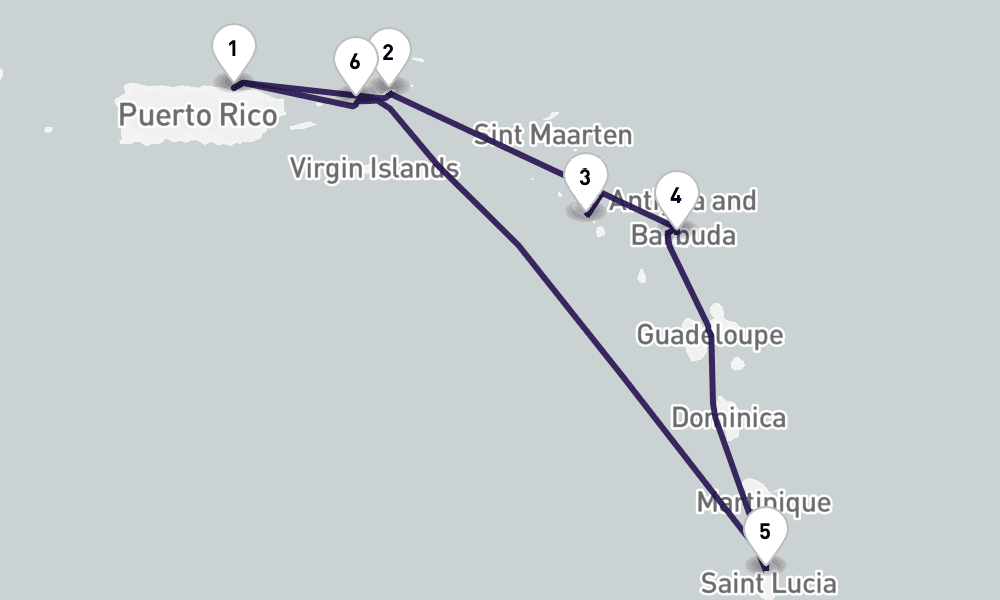 7 nights / 8 days, San Juan (Puerto Rico) Round trip