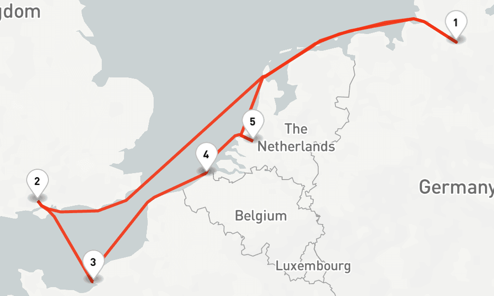 7 nights / 8 days, Hamburg Round trip