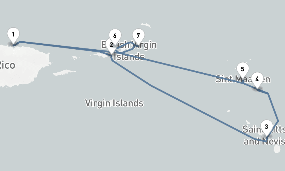 7 nights / 8 days, San Juan (Puerto Rico) Round trip