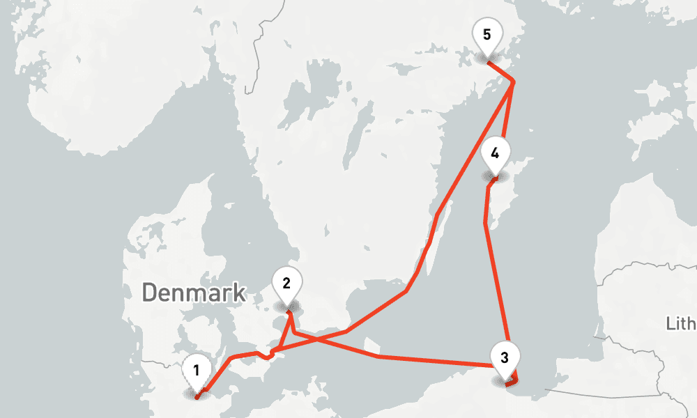 7 nights / 8 days, Kiel Round trip