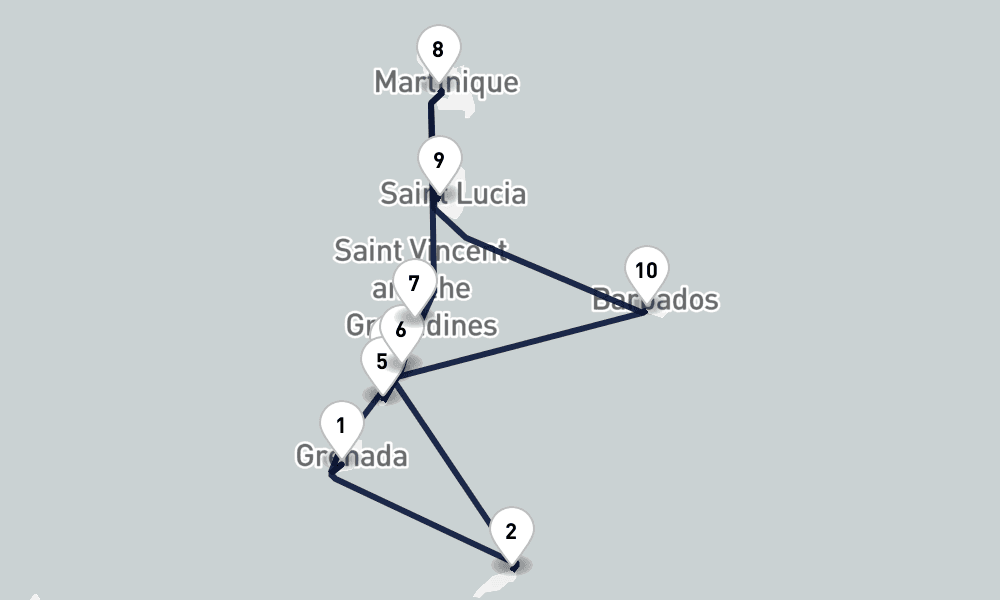 11 nights / 12 days, St Georges Round trip