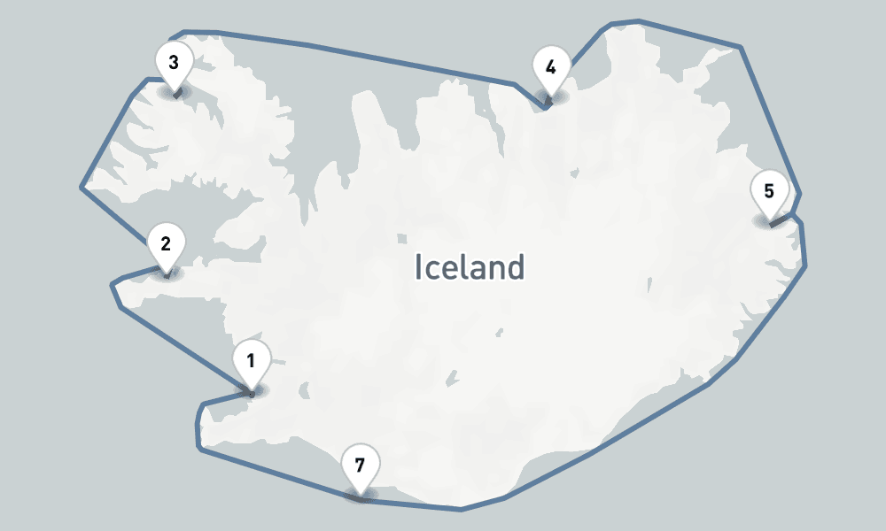 7 nights / 8 days, Reykjavik Round trip