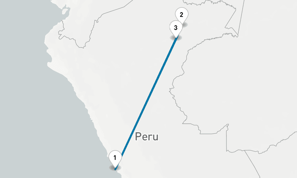 7 nights / 8 days, Callao (Lima, Peru) Round trip