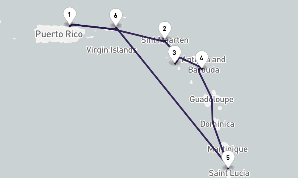 7 nights / 8 days, San Juan (Puerto Rico) Round trip
