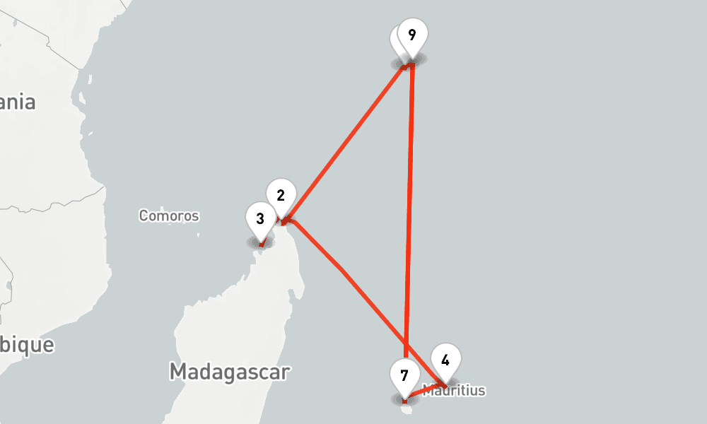 14 nights / 15 days, Mahe Island (Victoria, Seychelles) Round trip