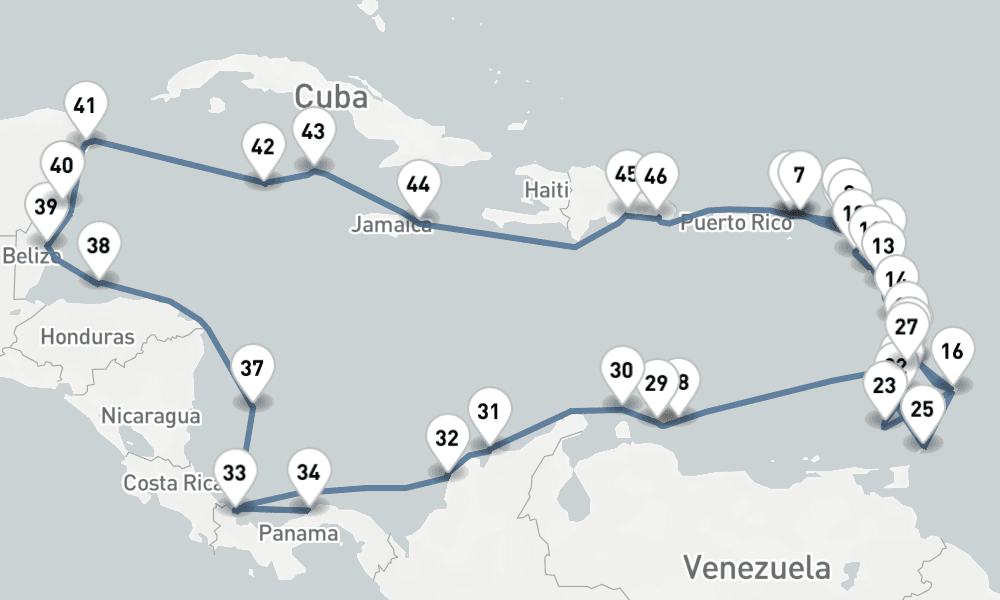 55 nights / 56 days, Philipsburg (St Maarten Island, Dutch Antilles) Round trip