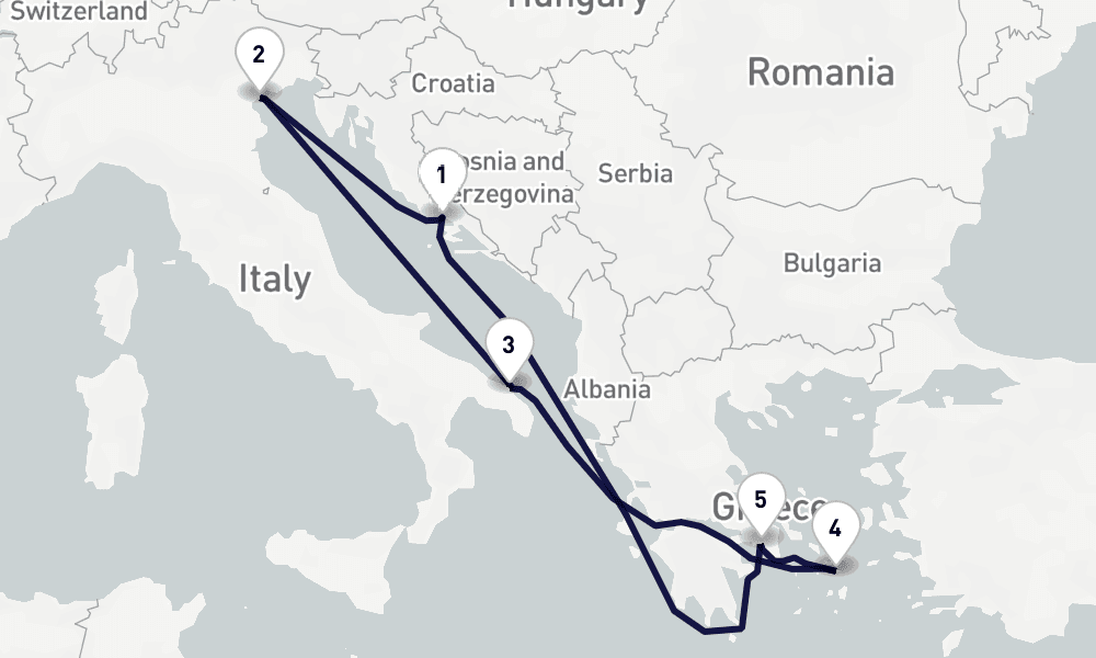 7 nights / 8 days, Split Round trip