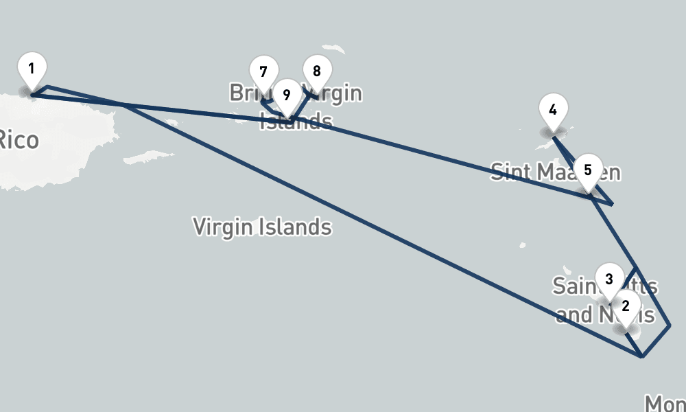 7 nights / 8 days, San Juan (Puerto Rico) Round trip