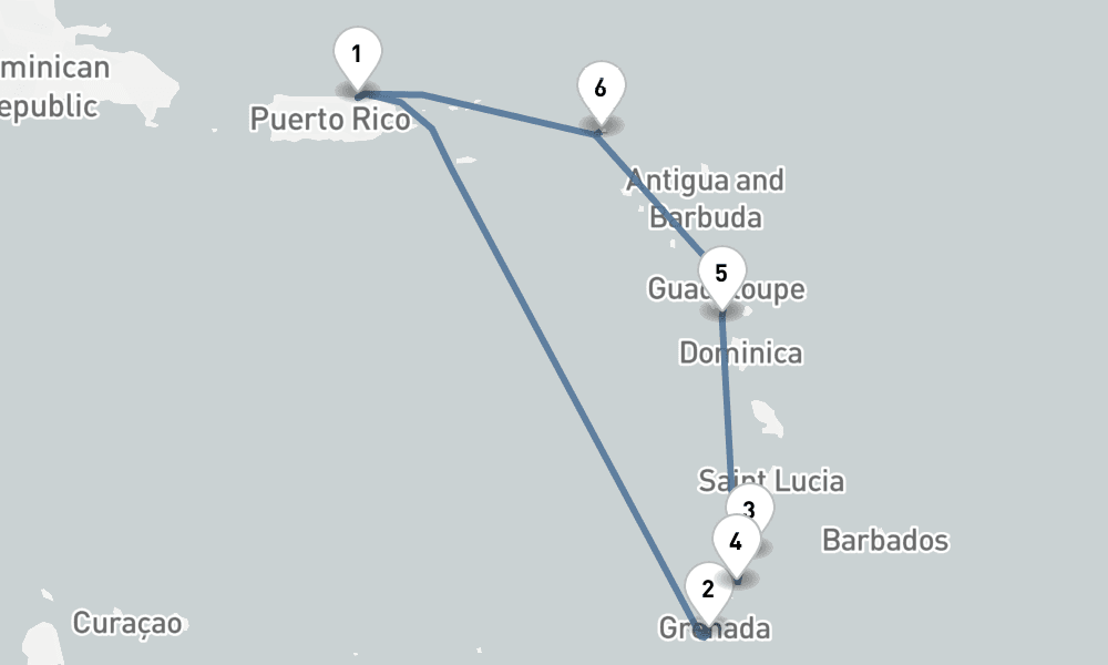 7 nights / 8 days, San Juan (Puerto Rico) Round trip