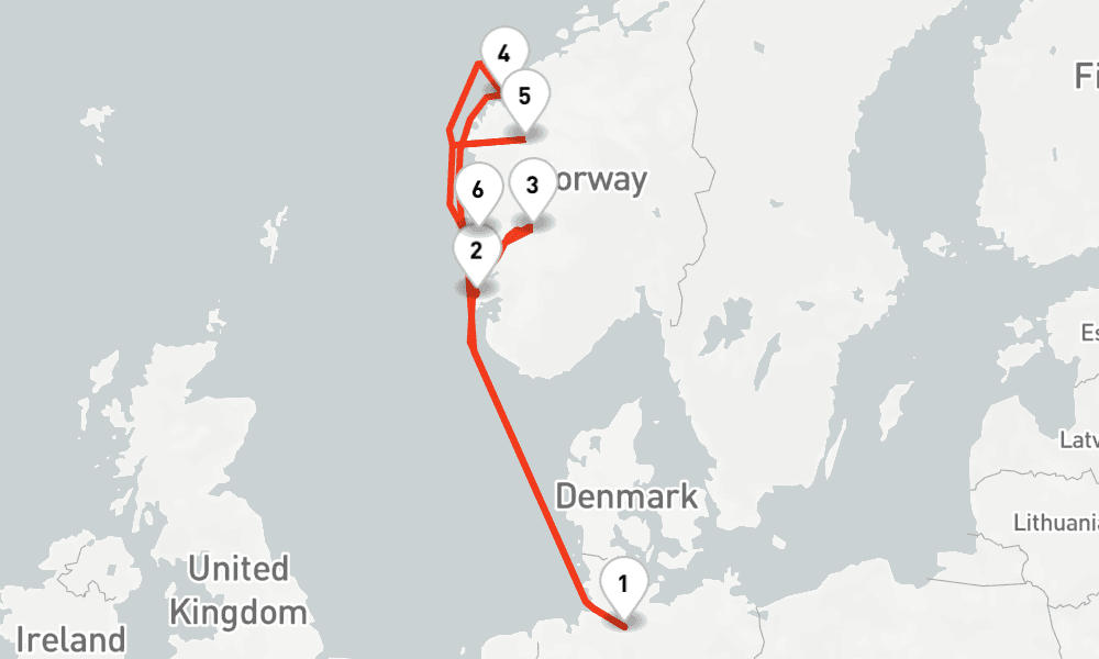 8 nights / 9 days, Hamburg Round trip
