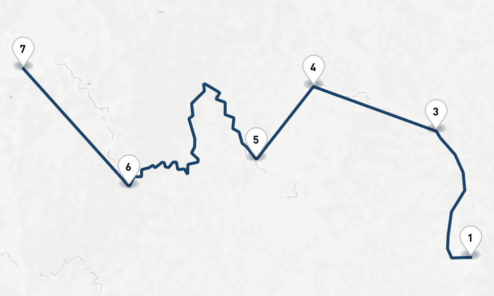 7 nights / 8 days, one-way from Nuremberg to Frankfurt am Main