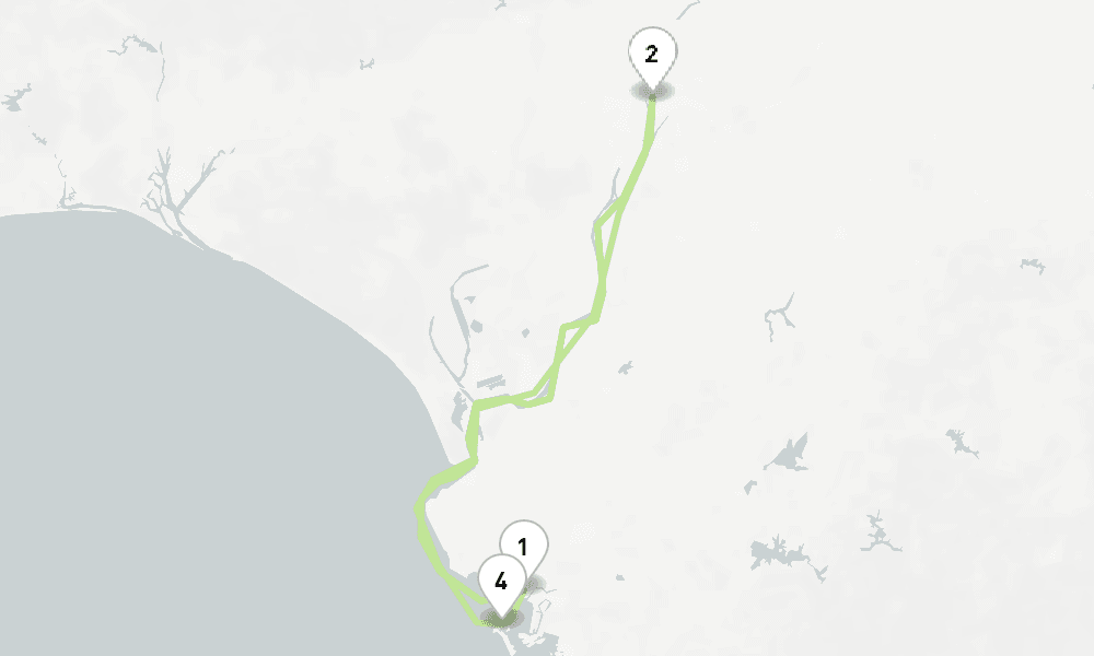 5 nights / 6 days, one-way from El Puerto de Santa Maria (Jerez, Spain) to Seville