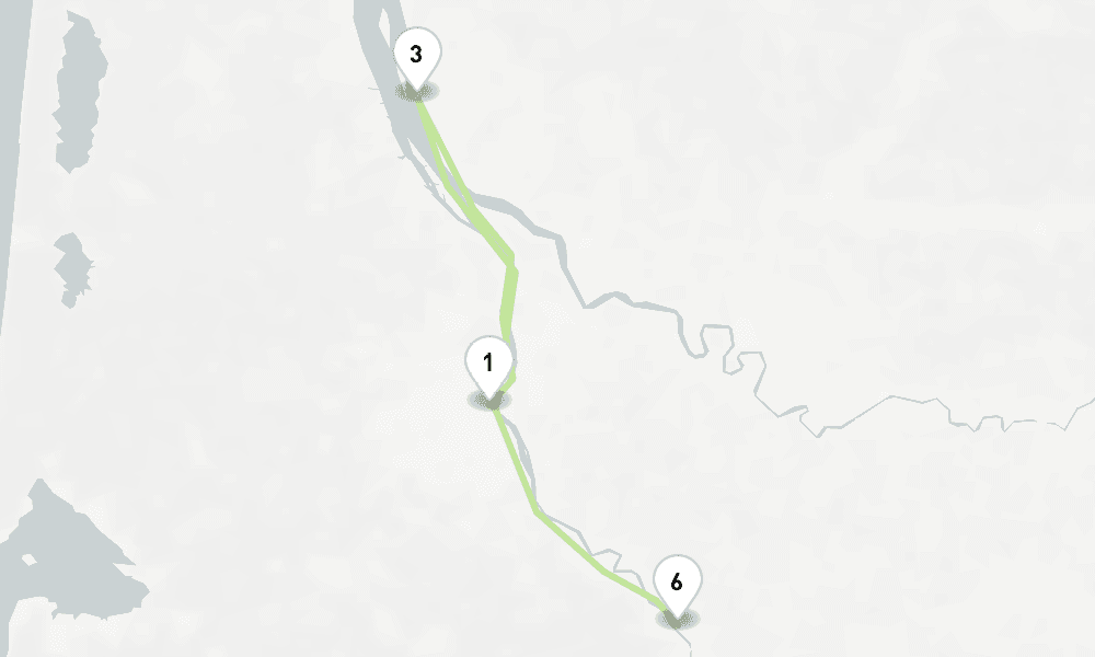 4 nights / 5 days, one-way from Bordeaux to Cadillac