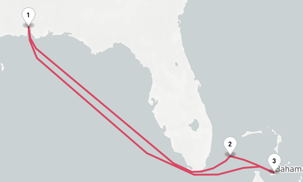 6 nights / 7 days, Mobile (Alabama) Round trip