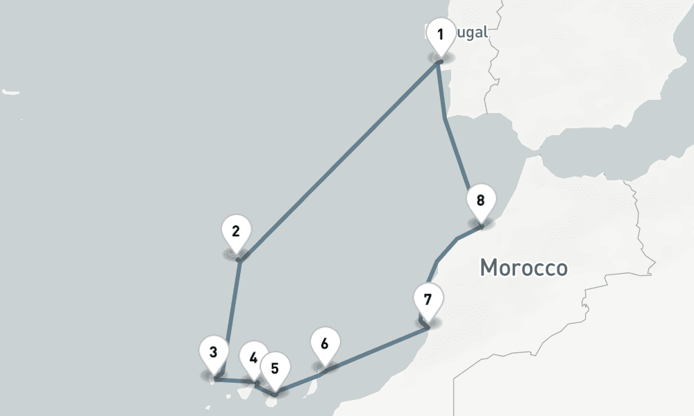 10 nights / 11 days, Lisbon Round trip