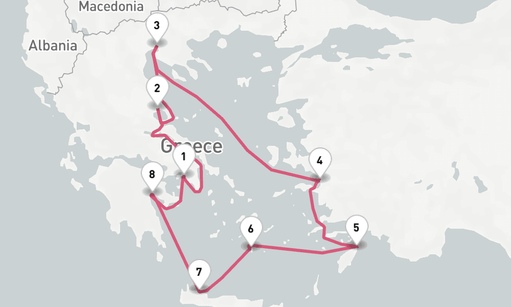10 nights / 11 days, Piraeus (Athens, Greece) Round trip