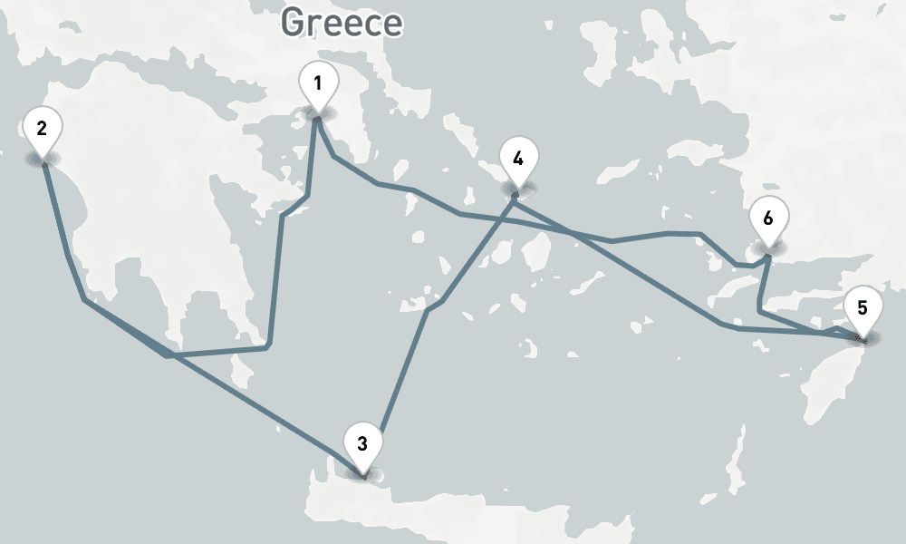 7 nights / 8 days, Piraeus (Athens, Greece) Round trip