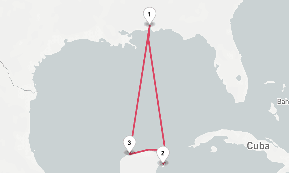 5 nights / 6 days, Mobile (Alabama) Round trip