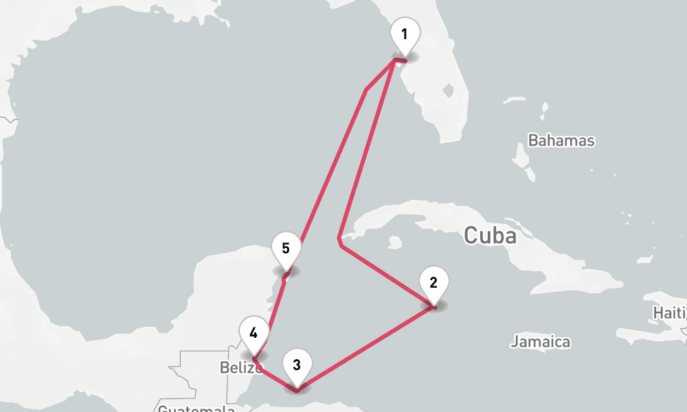 8 nights / 9 days, Tampa (Florida) Round trip