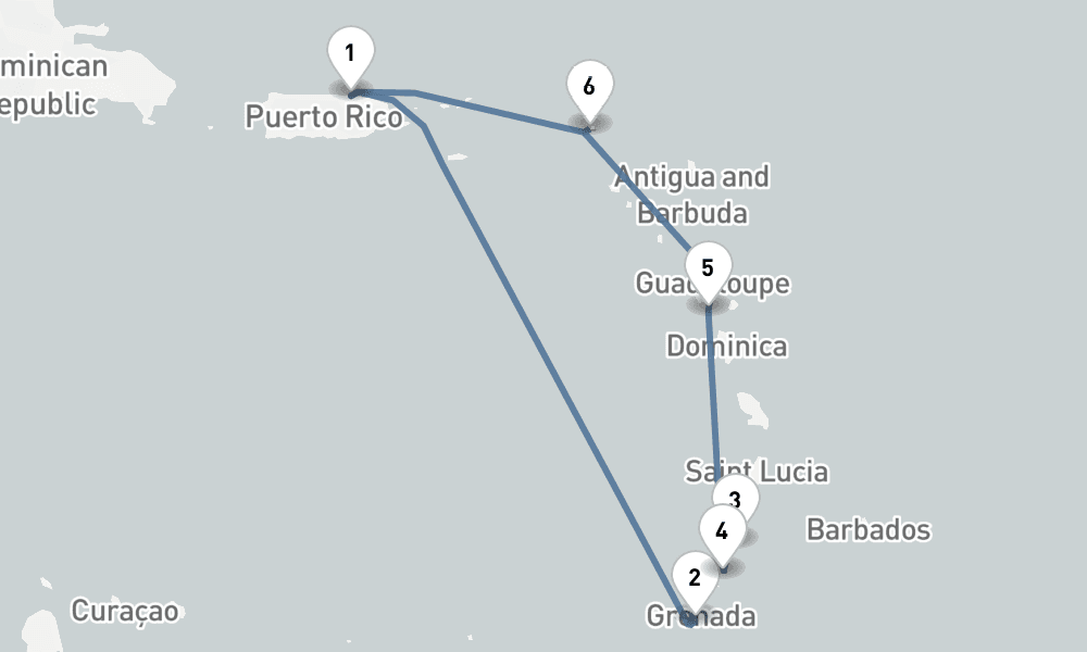 7 nights / 8 days, San Juan (Puerto Rico) Round trip