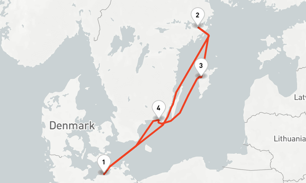 5 nights / 6 days, Warnemunde (Rostock, Germany) Round trip