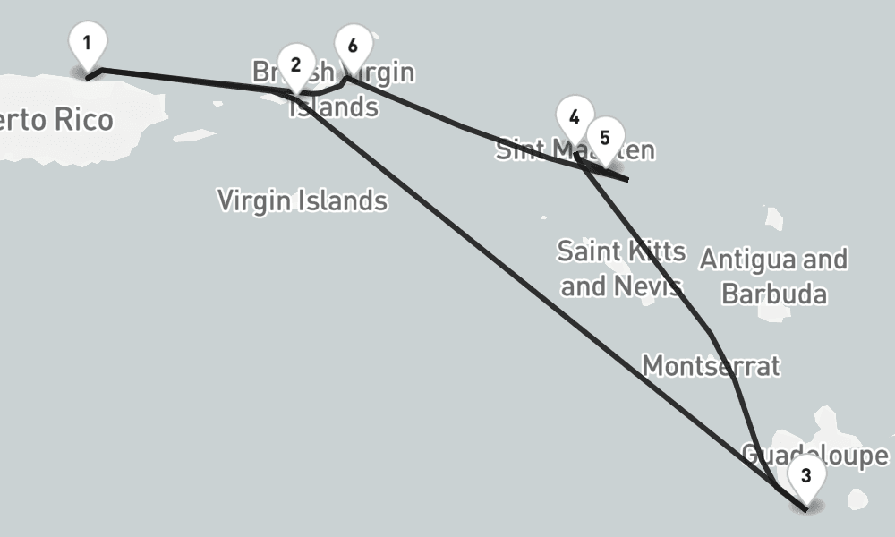 6 nights / 7 days, San Juan (Puerto Rico) Round trip