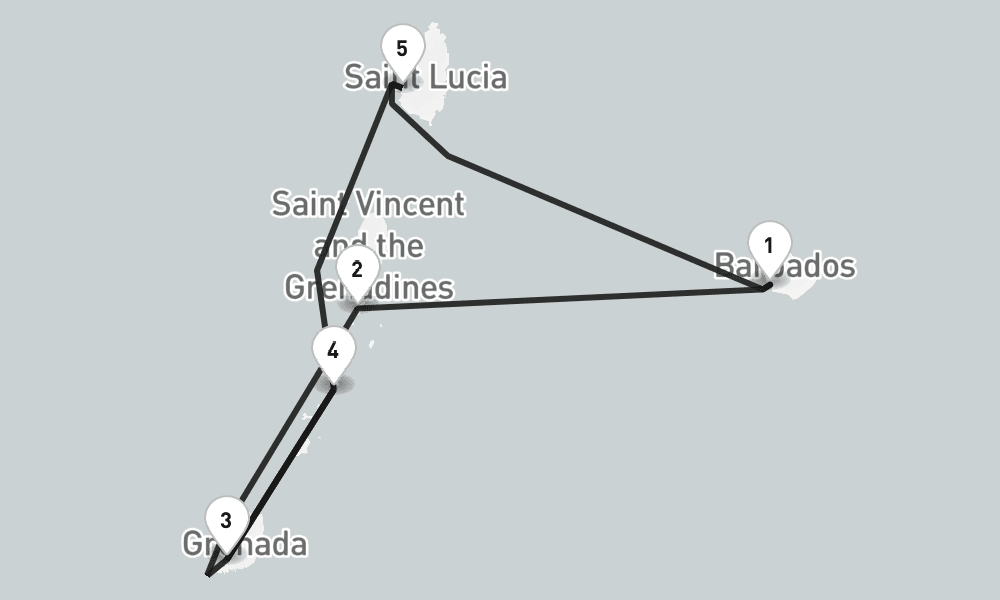 5 nights / 6 days, Bridgetown (Barbados) Round trip