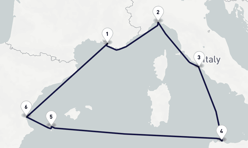 7 nights / 8 days, Marseille Round trip