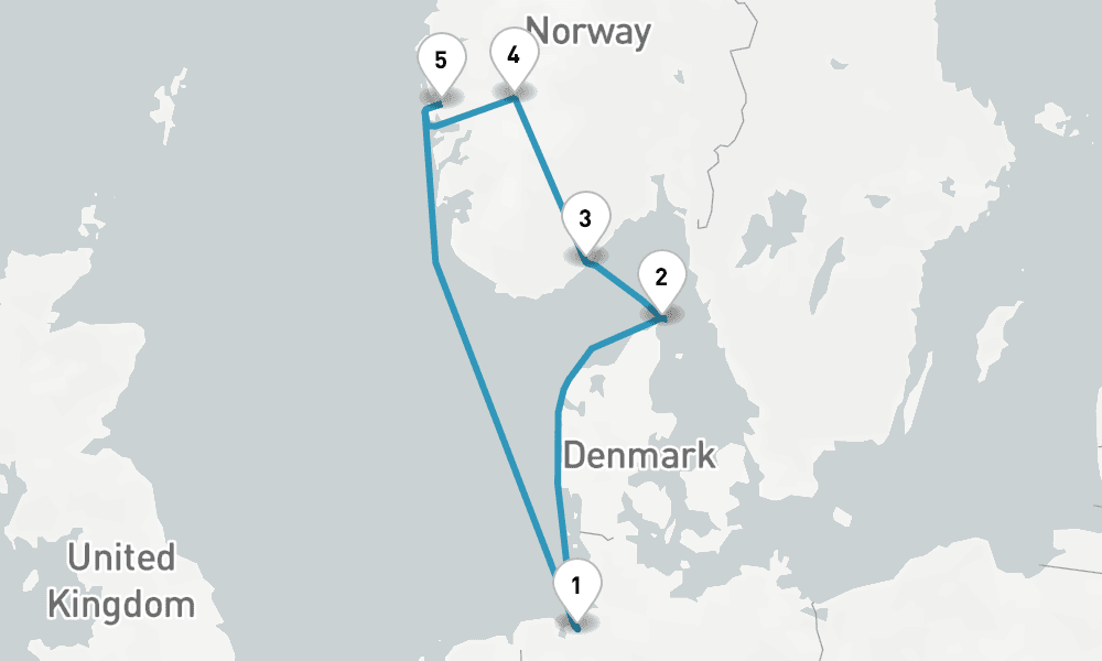 8 nights / 9 days, Bremerhaven (Bremen, Germany) Round trip