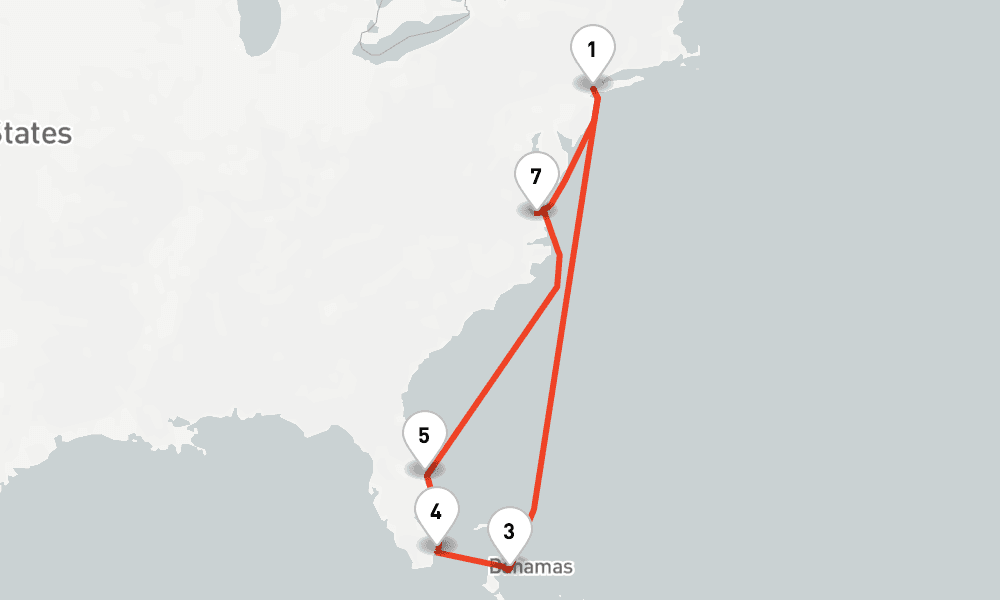 12 nights / 13 days, New York (Cape Liberty NYC) Round trip