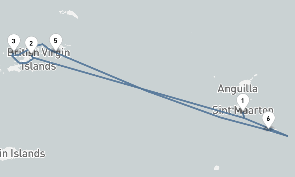 5 nights / 6 days, Philipsburg (St Maarten Island, Dutch Antilles) Round trip