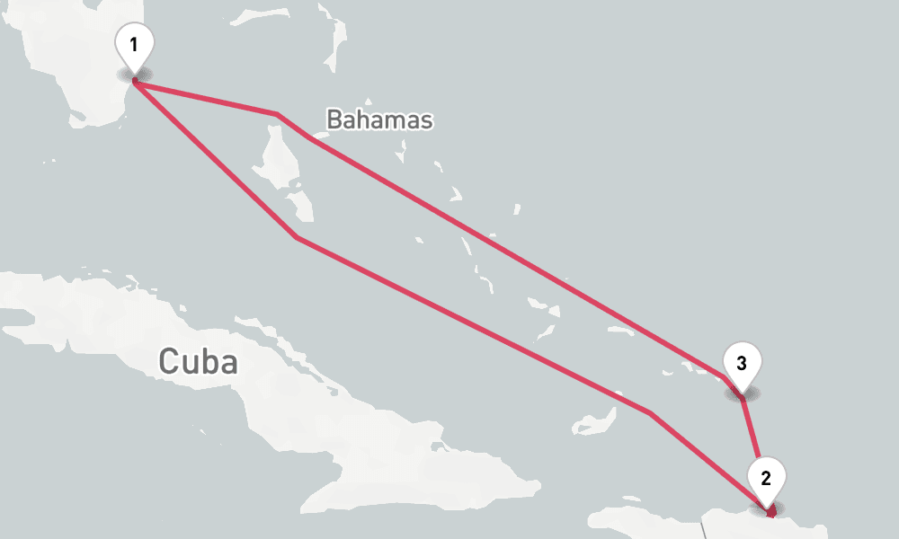 6 nights / 7 days, Miami (Florida) Round trip