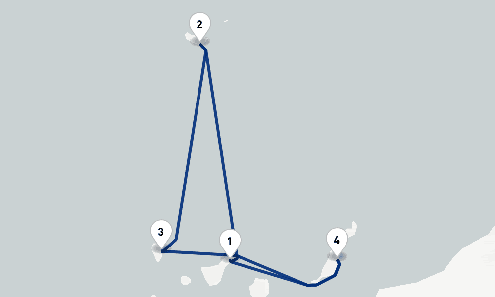 7 nights / 8 days, Santa Cruz de Tenerife (Canary Islands) Round trip