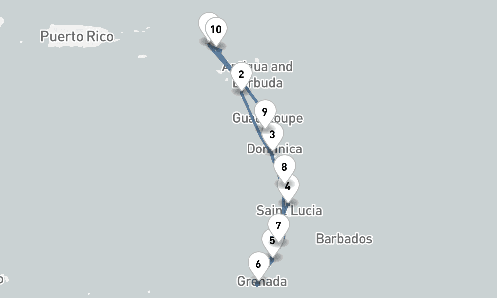 10 nights / 11 days, Philipsburg (St Maarten Island, Dutch Antilles) Round trip
