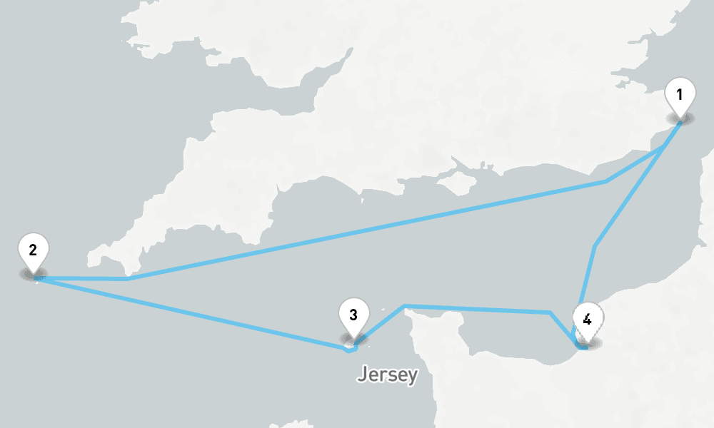 5 nights / 6 days, Dover (England) Round trip