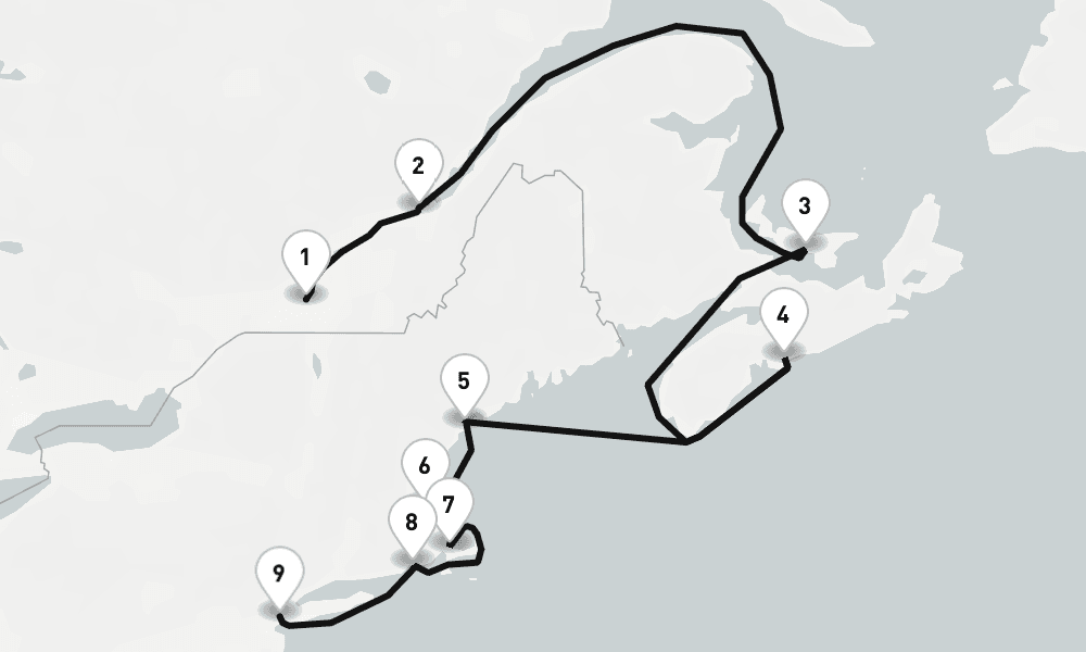 11 nights / 12 days, one-way from Montreal (Quebec, Canada) to New York (Cape Liberty NYC)