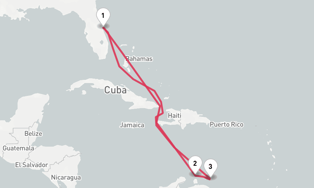 8 nights / 9 days, Port Canaveral (Orlando, Florida) Round trip