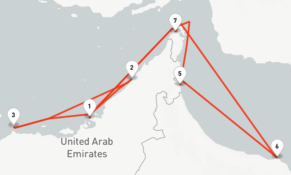 7 nights / 8 days, Abu Dhabi Round trip