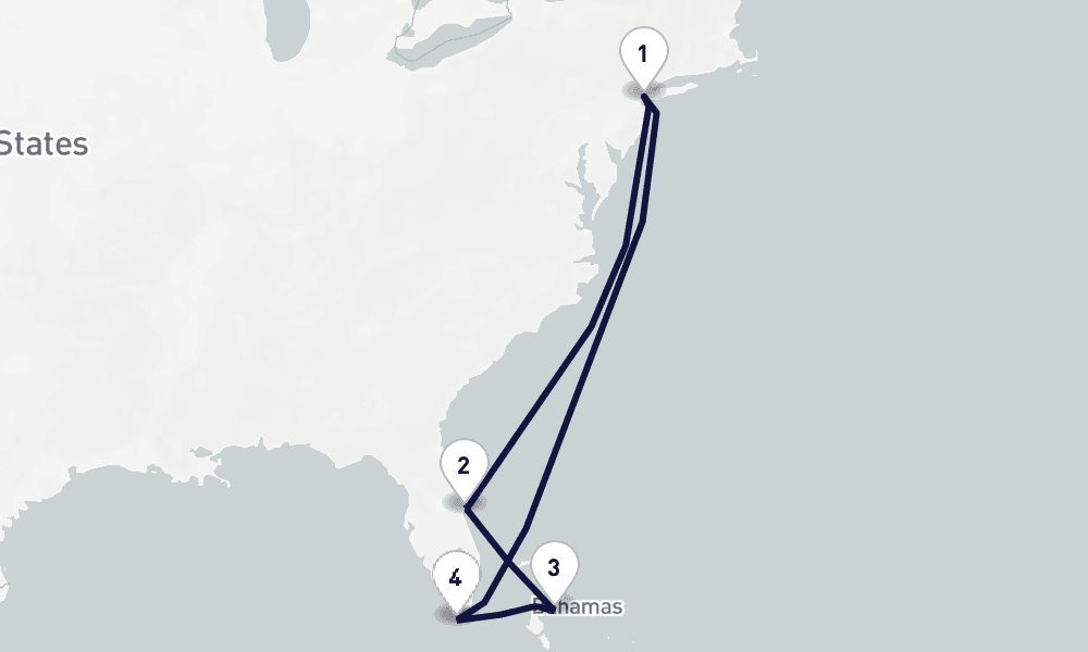 7 nights / 8 days, New York (Cape Liberty NYC) Round trip