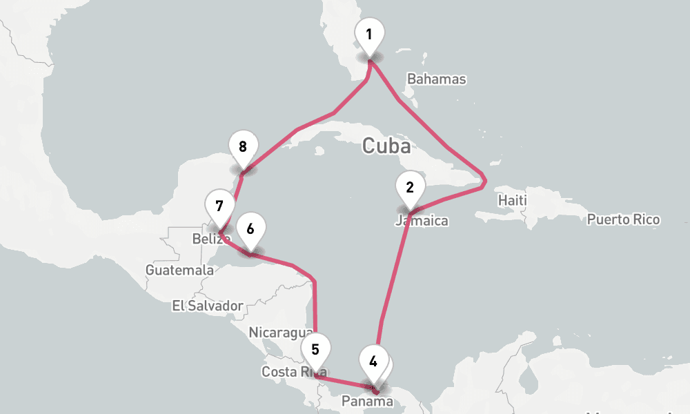 14 nights / 15 days, Fort Lauderdale (Everglades, Florida) Round trip