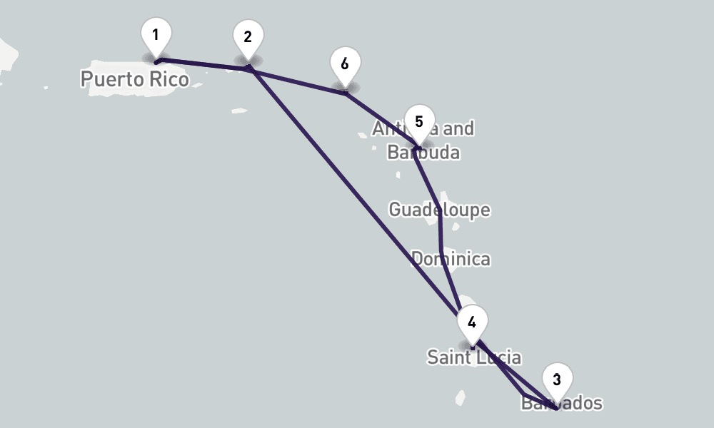 7 nights / 8 days, San Juan (Puerto Rico) Round trip