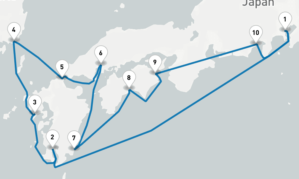 【横浜発着】春光の九州・四国巡航と韓国 12日間 [M607]  12日間